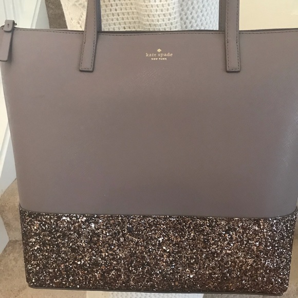 Kate Spade Penny Greta Court Cityscape Tote Gray - Picture 2 of 6